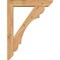Ekena Millwork Olympic Slat Smooth Bracket w/ Offset Brace, Western Red Cedar, 5 1/2"W x 26"D x 34"H BKT0604X26X34OLY06SWR - alternate 3